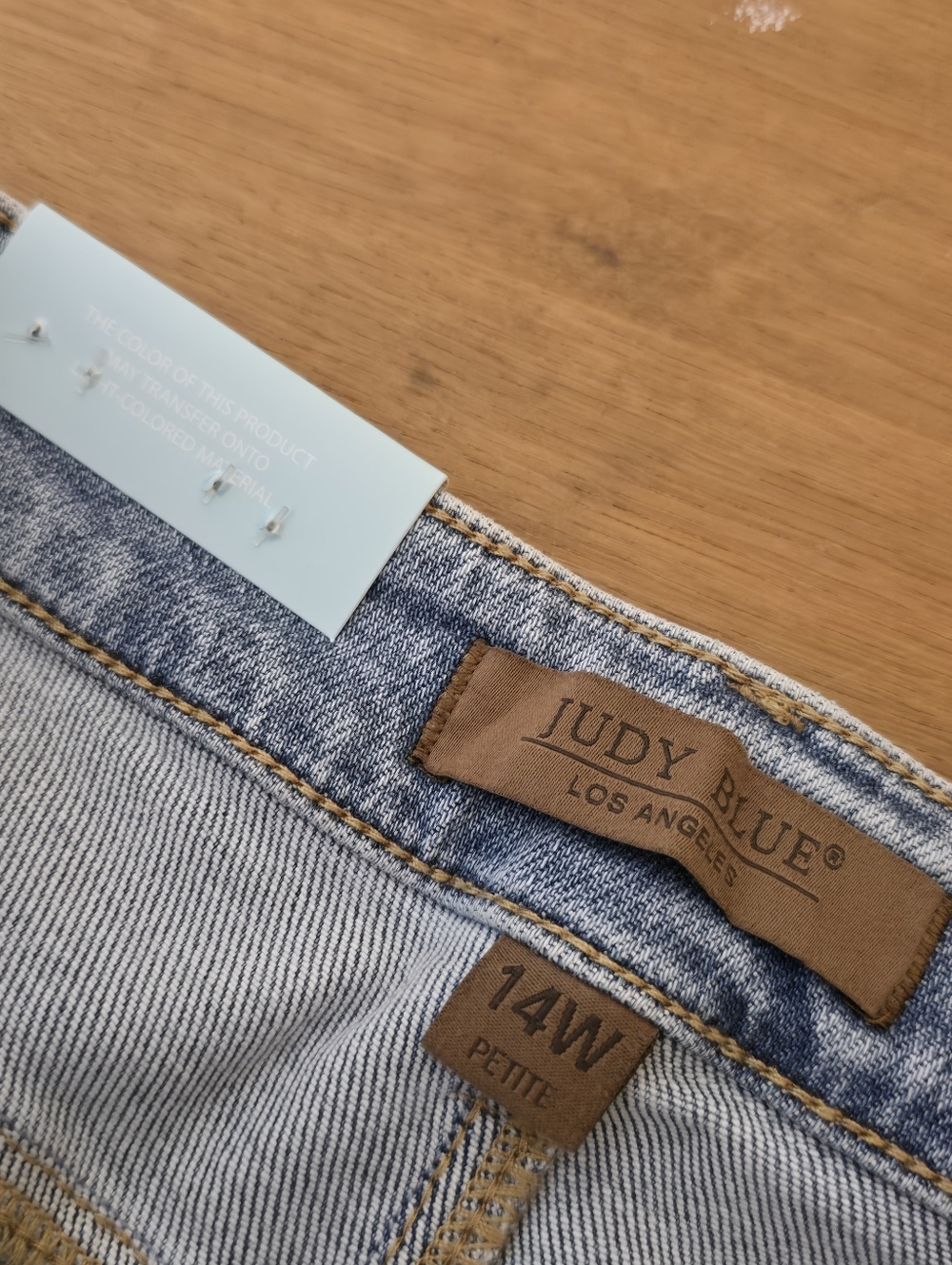 Judy Blue Mid Rise Rigid Magic Destroy Straight 14W Denim Jeans 881060 - Picture 8 of 16